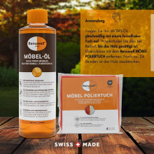 Renuwell Möbelöl Holzpflegemittel Holzreiniger Möbelpflege 500 ml