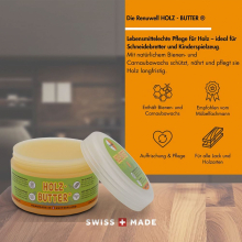 Renuwell Holz-Butter Farblos Möbelpflege Holzpflege 250 ml