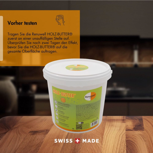 Renuwell Holz-Butter Möbelpflege Holzpflege Reiniger 3 Liter