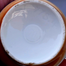 Kaffeekanne Porzellan Milchkännchen Spritzdekor Bunt Gemustert