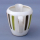 Wächtersbach Keramik Milchkännchen Kaffeekanne Weiß Gemustert